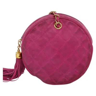 Pre-owned Chanel Pink Suede Clutch Bag ()