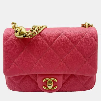 Pre-owned Chanel Pink Sweetheart Crush Mini Flap Bag