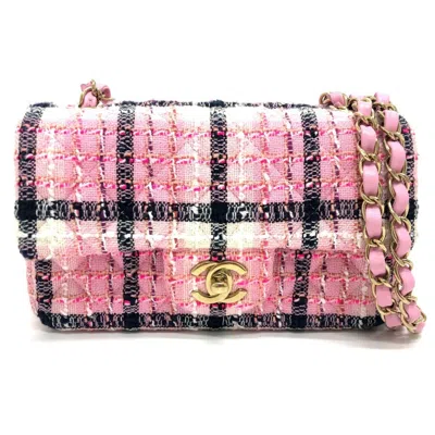 Pre-owned Chanel Pink Tweed Shoulder Bag ()