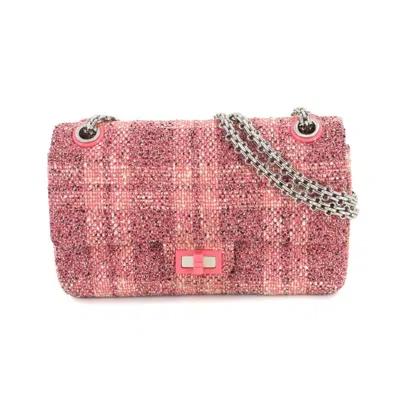 Pre-owned Chanel Pink Tweed Shoulder Bag ()