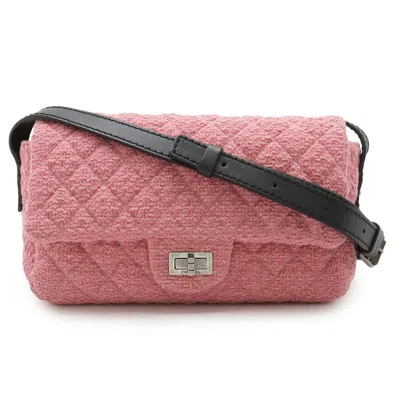 Pre-owned Chanel Pink Tweed Shoulder Bag ()