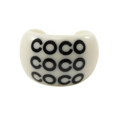 Pre-owned Chanel Plastic Band Ring () In Multi