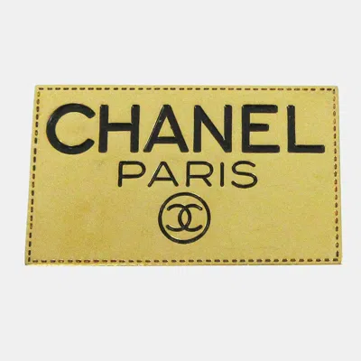 Pre-owned Chanel Plate Brooch Pin Gold