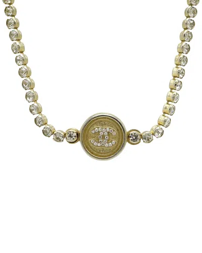Chanel Plated Coco Mark Necklace Pendant Gold (authentic Pre-loved)