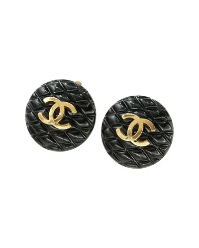 Chanel Plated Vintage Coco Mark Earrings (authentic Pre-loved)