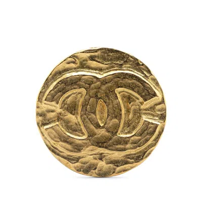 Pre-owned Chanel Plating Brooch () In Gold