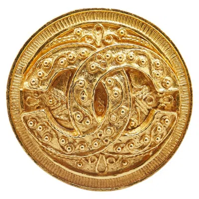 Pre-owned Chanel Plating Brooch () In Gold