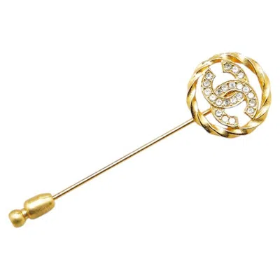 Pre-owned Chanel Plating Brooch () In Gold