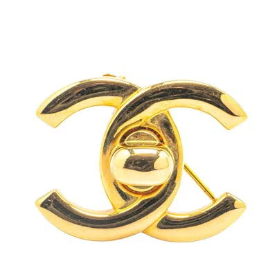 Pre-owned Chanel Plating Brooch () In Gold