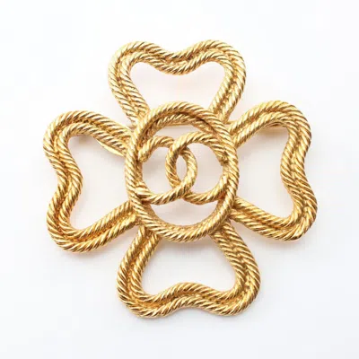 Pre-owned Chanel Plating Brooch () In Gold