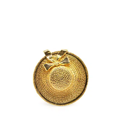 Pre-owned Chanel Plating Brooch () In Gold