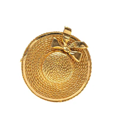 Pre-owned Chanel Plating Brooch () In Gold