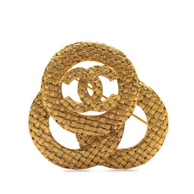 Pre-owned Chanel Plating Brooch () In Gold
