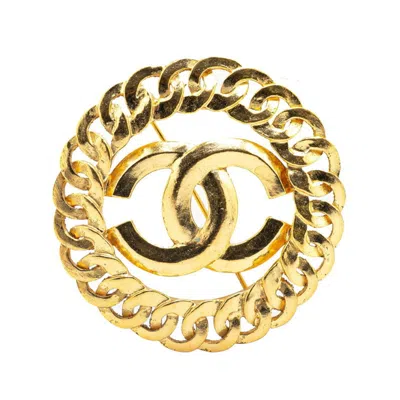 Pre-owned Chanel Plating Brooch () In Gold