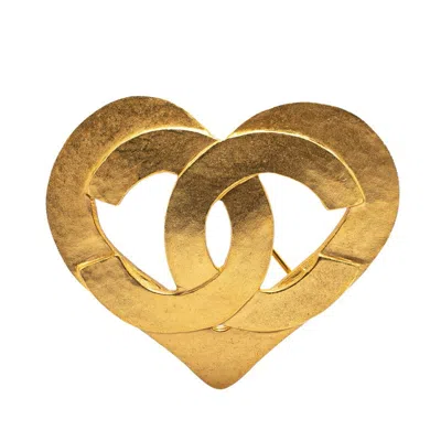 Pre-owned Chanel Plating Brooch () In Gold