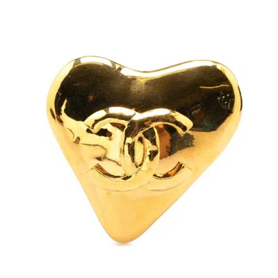 Pre-owned Chanel Plating Brooch () In Gold