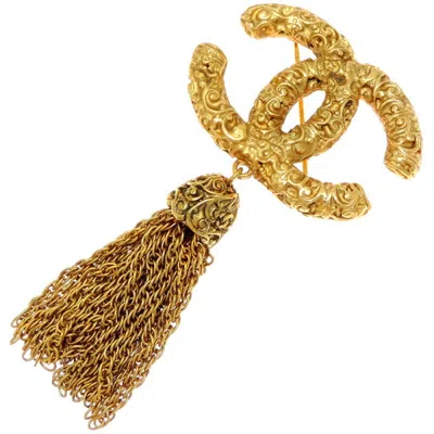 Pre-owned Chanel Plating Brooch () In Gold