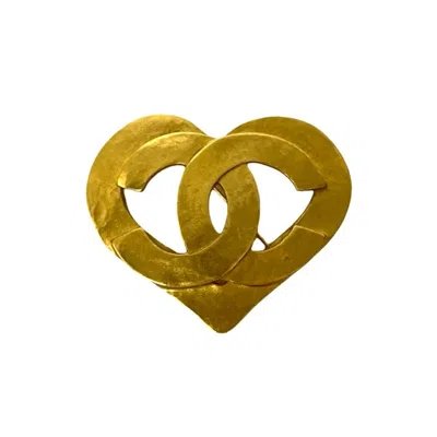 Pre-owned Chanel Plating Brooch () In Gold