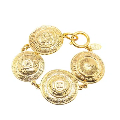 Pre-owned Chanel Plating Charm Bracelet () In Gold