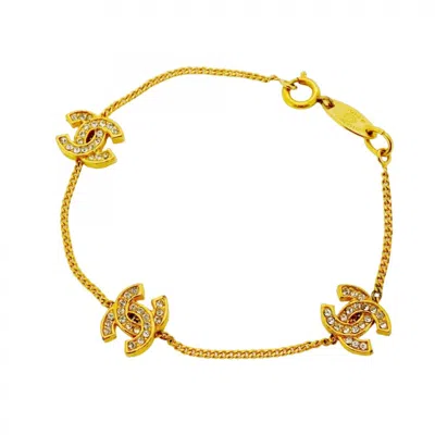 Pre-owned Chanel Plating Charm Bracelet () In Gold