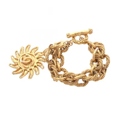 Pre-owned Chanel Plating Charm Bracelet () In Gold
