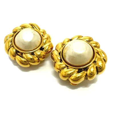 Pre-owned Chanel Plating Clip Earrings () In Gold