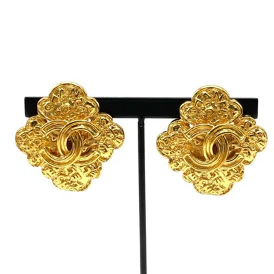 Pre-owned Chanel Plating Clip Earrings () In Gold