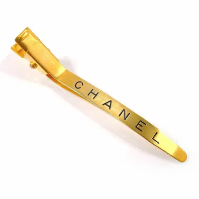 Pre-owned Chanel Plating Hair Clip () In Gold