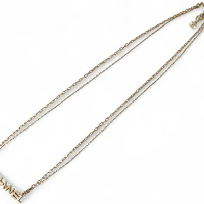 Pre-owned Chanel Plating Necklace () In Gold