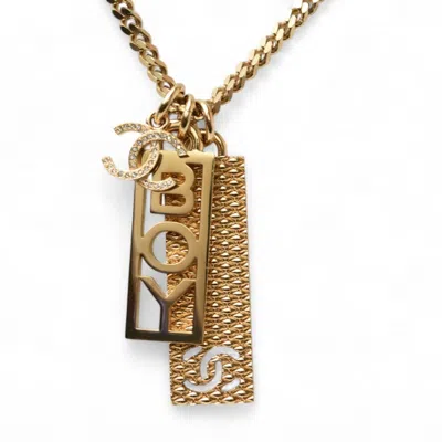 Pre-owned Chanel Plating Necklace () In Gold