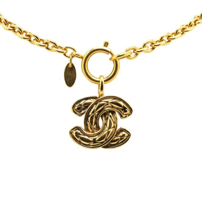 Pre-owned Chanel Plating Necklace () In Gold