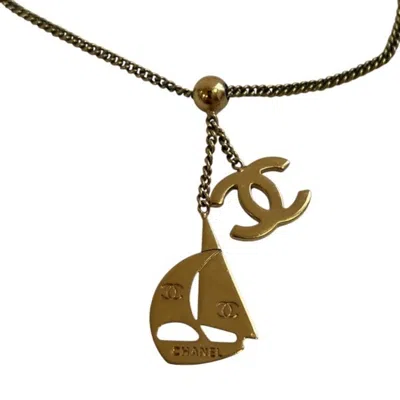 Pre-owned Chanel Plating Necklace () In Gold