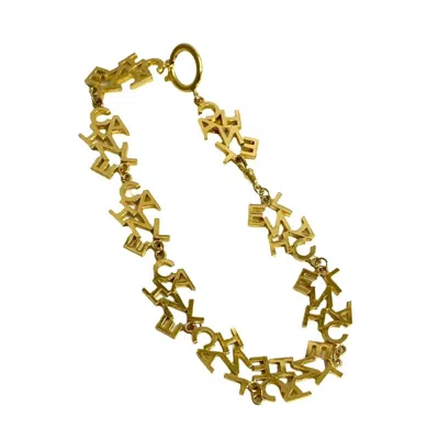 Pre-owned Chanel Plating Necklace () In Gold