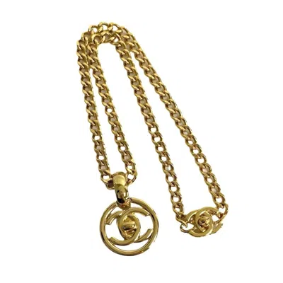 Pre-owned Chanel Plating Necklace () In Gold