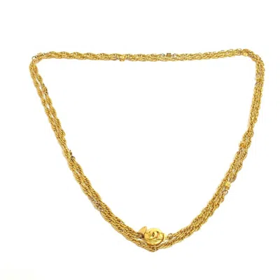 Pre-owned Chanel Plating Necklace () In Gold