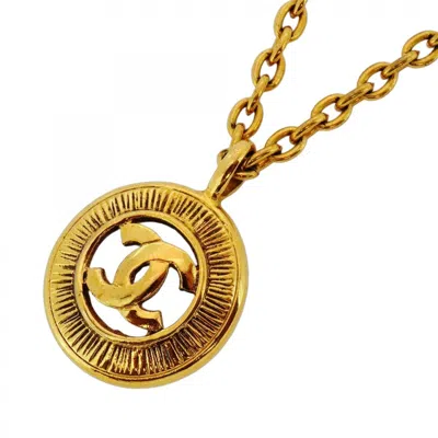 Pre-owned Chanel Plating Necklace () In Gold