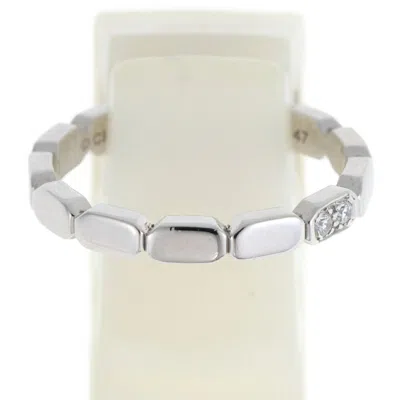 Pre-owned Chanel Platinum 950 Band Ring () In Silver