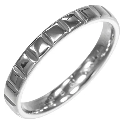 Pre-owned Chanel Platinum 950 Band Ring ()