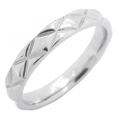 Pre-owned Chanel Platinum 950 Band Ring ()