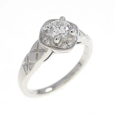 Pre-owned Chanel Platinum 950 Band Ring ()
