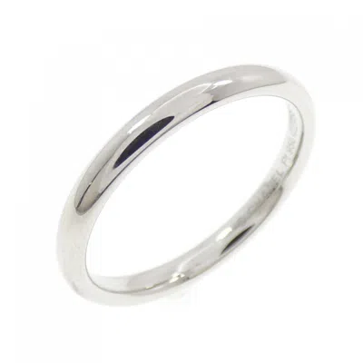 Pre-owned Chanel Platinum 950 Band Ring ()