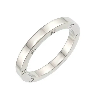 Pre-owned Chanel Platinum 950 Band Ring ()