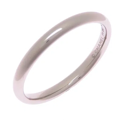 Pre-owned Chanel Platinum 950 Band Ring ()