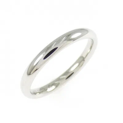 Pre-owned Chanel Platinum 950 Band Ring ()