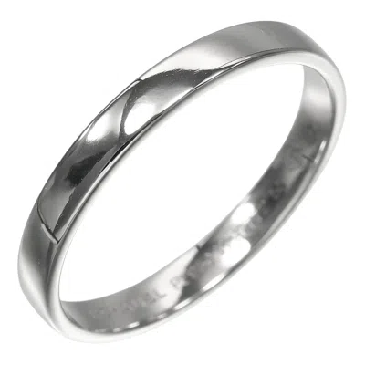 Pre-owned Chanel Platinum 950 Band Ring ()