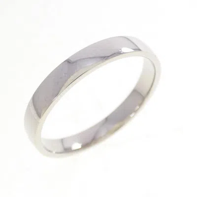 Pre-owned Chanel Platinum 950 Band Ring ()