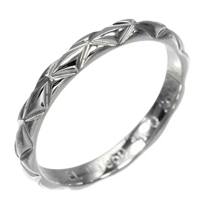 Pre-owned Chanel Platinum 950 Band Ring ()