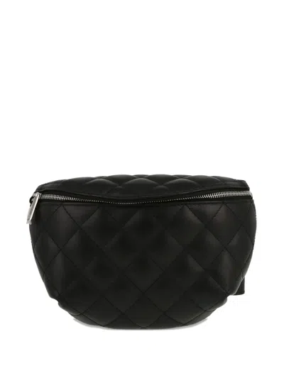 Pre-owned Chanel Pochette Ceinture Belt Bag In Black