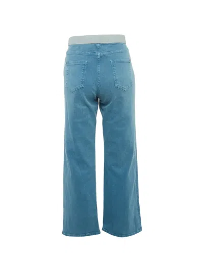 Pre-owned Chanel Pocket Wide-leg Jeans In Blue