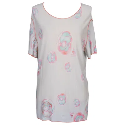 Pre-owned Chanel Polyamide Top / T-shirt In Pastel Tones, 2000 In Gray
